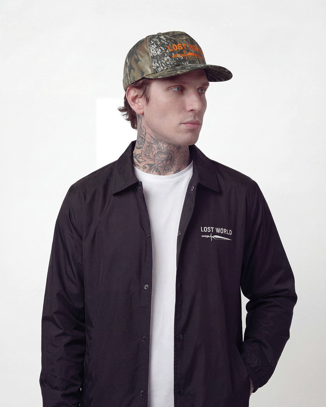 LW Dagger Embroidered Black Coach Jacket