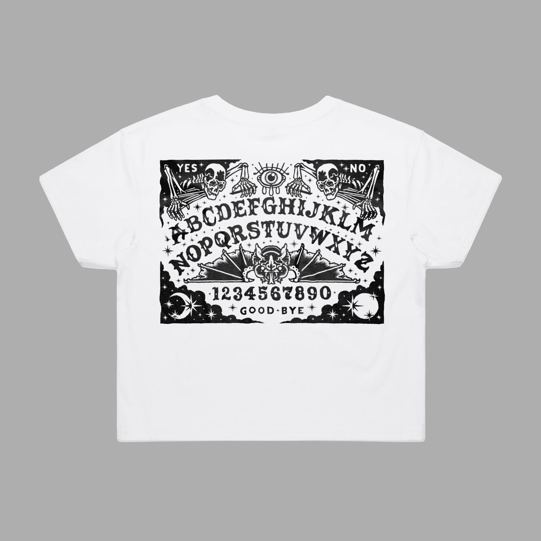 Ouija White Crop Top – Lost World Clothing UK