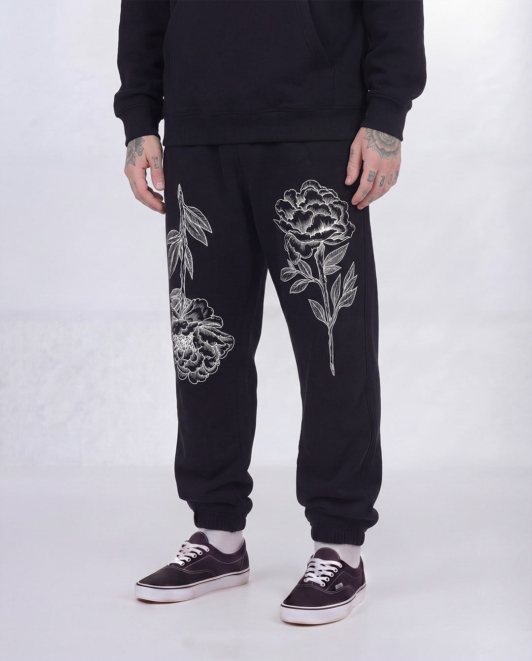 Peonie Black Joggers