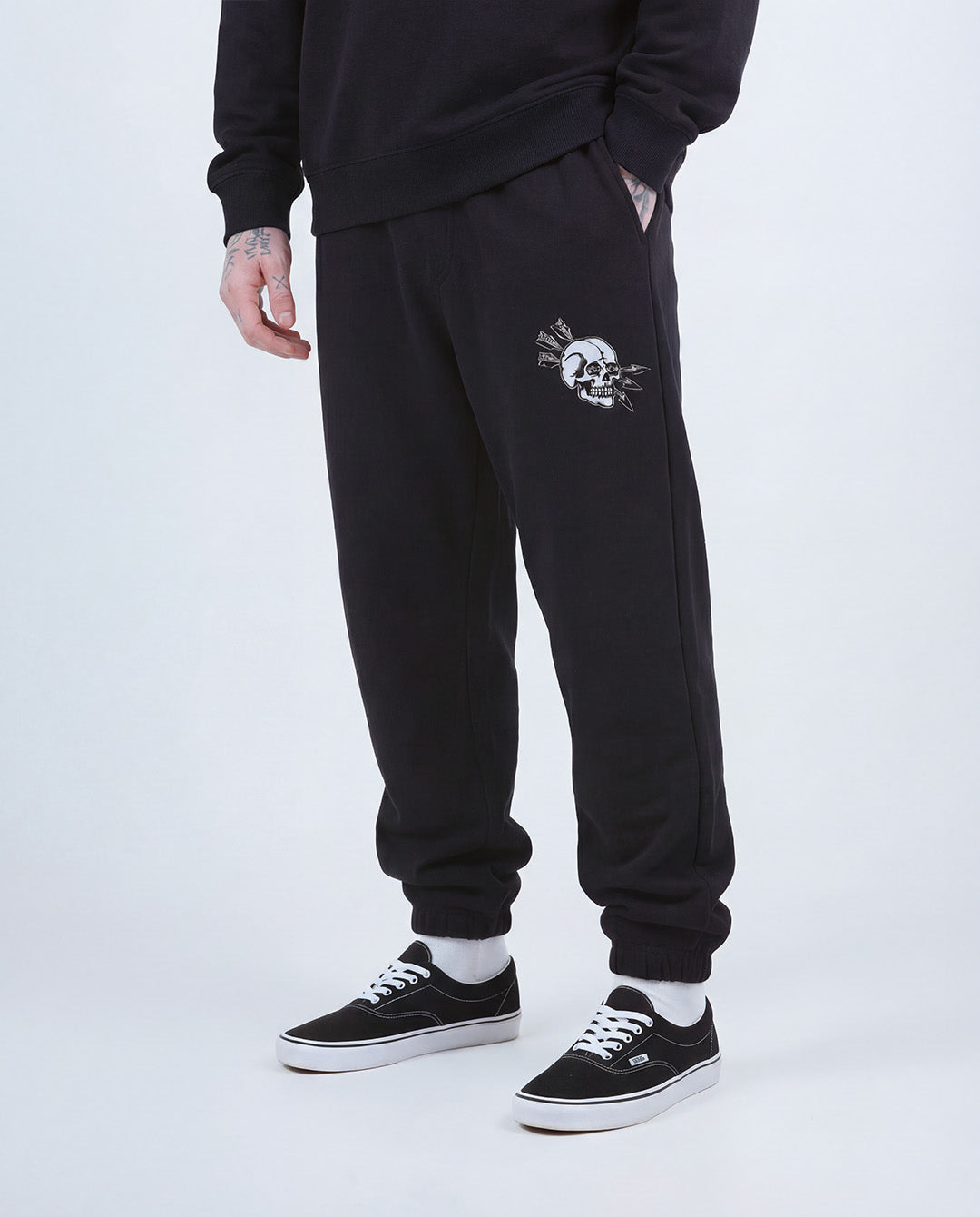 Skull Arrow Black Joggers