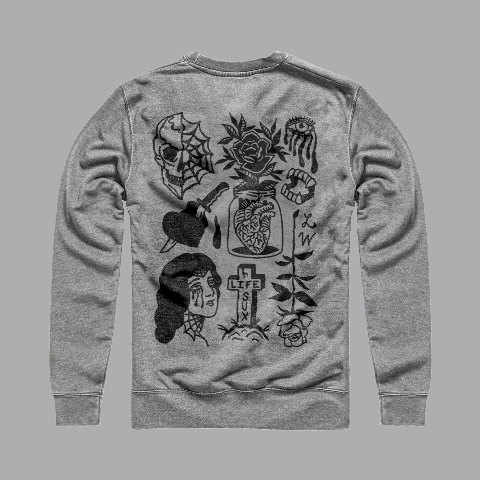 Camiseta Life Sux Grey