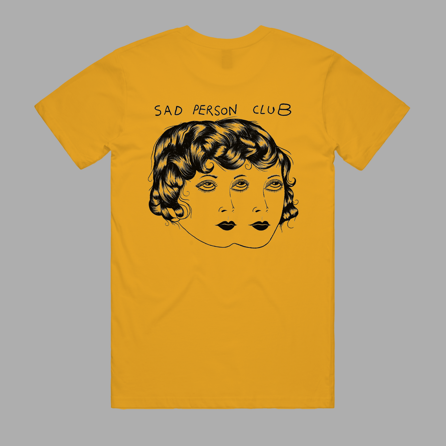 Sad Person Club Yellow Tee