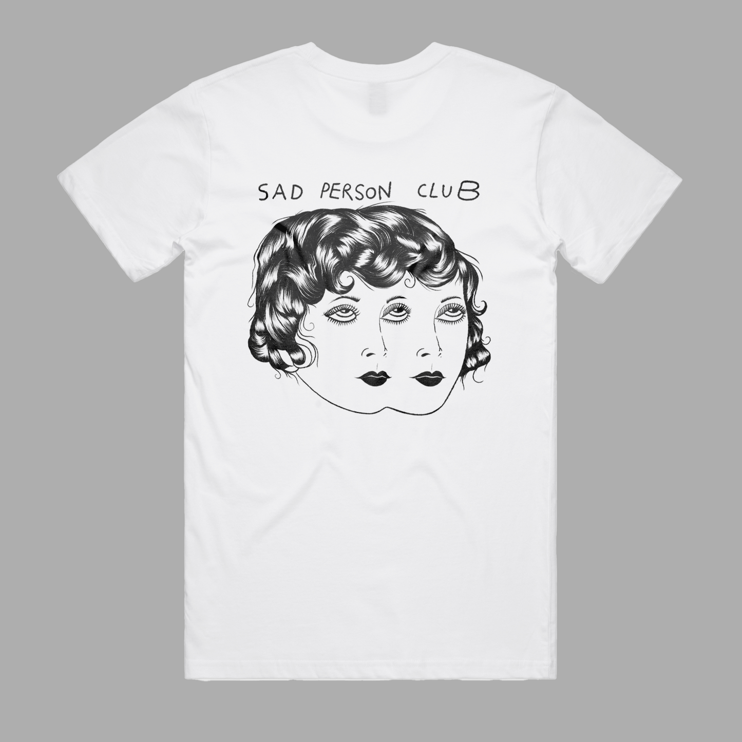 Sad Person Club White Tee