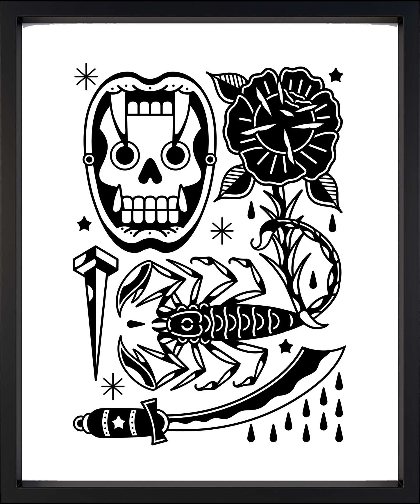 Schorpioen A4 Art Print