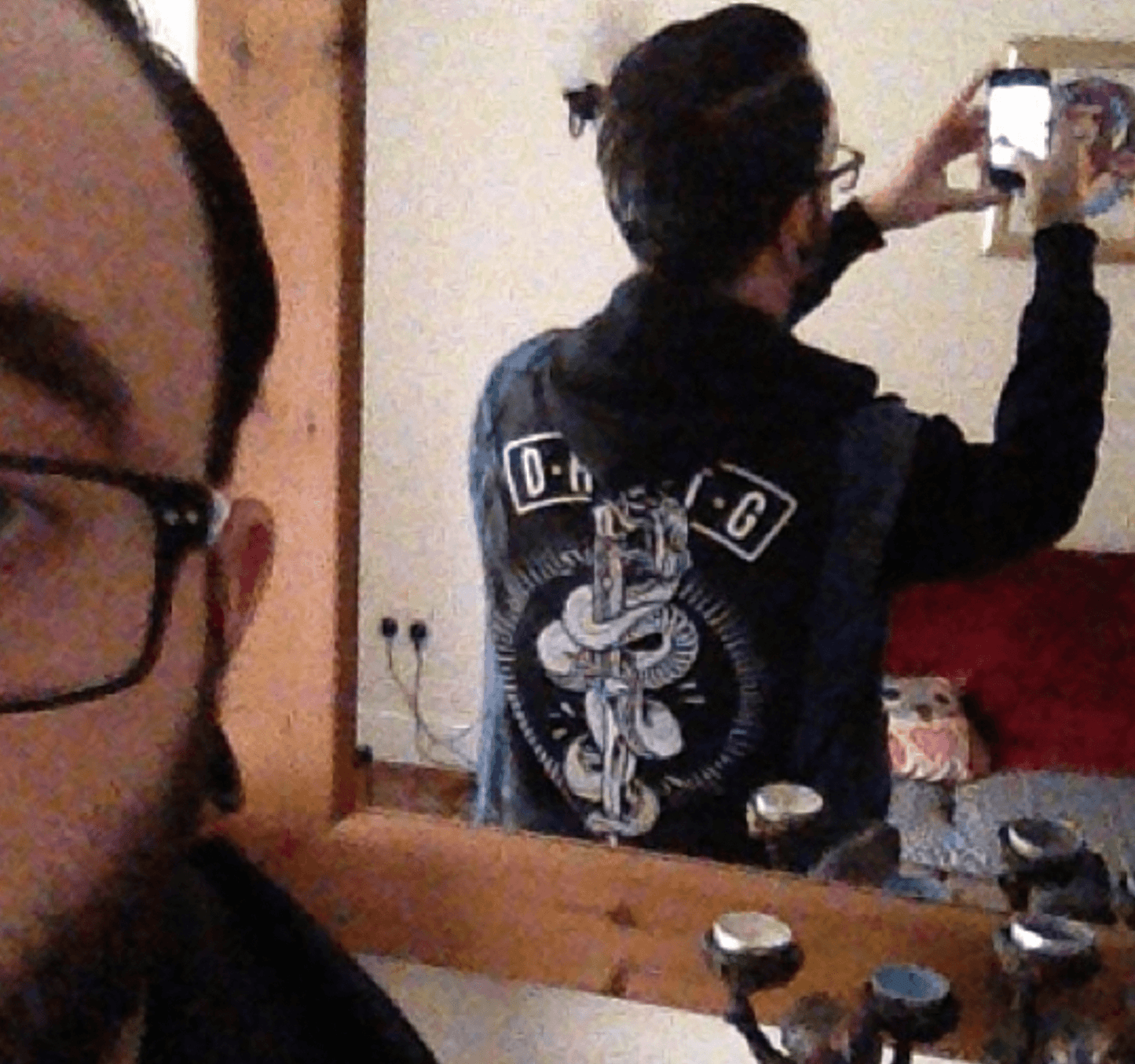 Snake & Dagger Large Screen Printed Patch