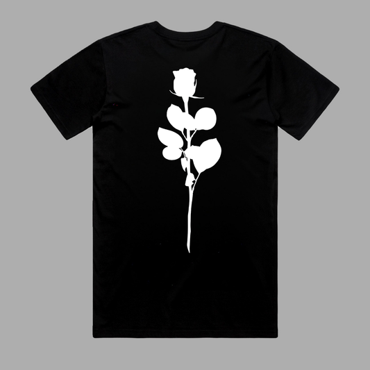Rose Black T-Shirt