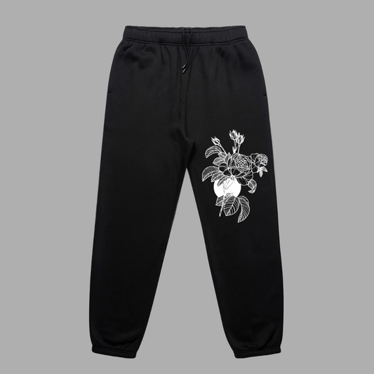 Roses Black Joggers