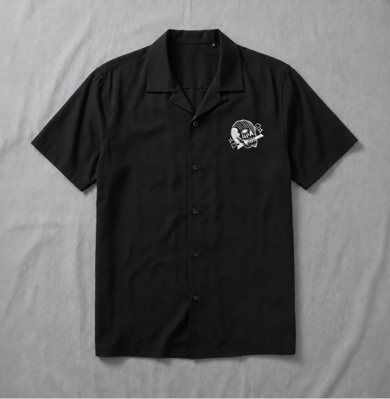 Camicia da lavoro con maniche ricamate