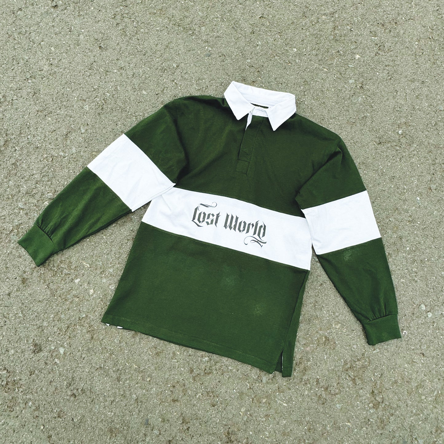 Green Panelled Rugby Shirt