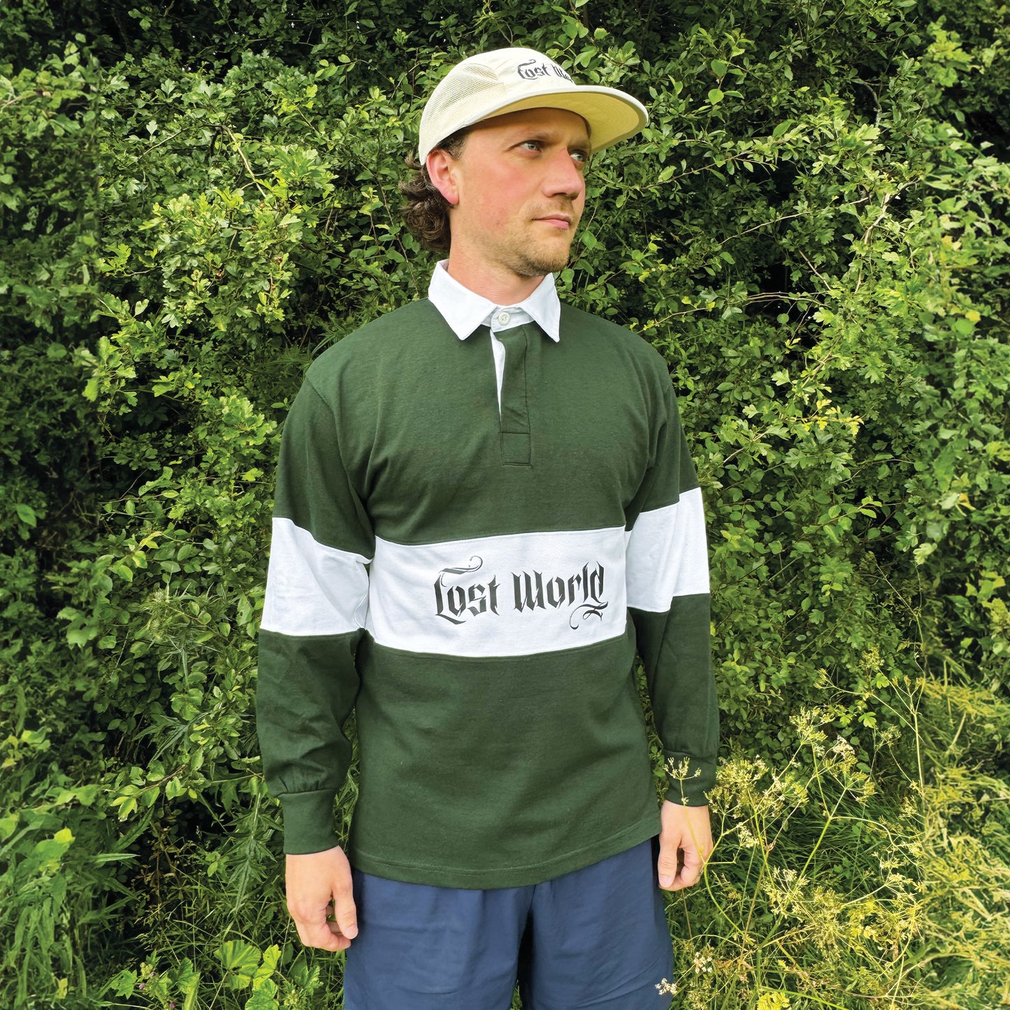 Green Panelled Rugby Shirt