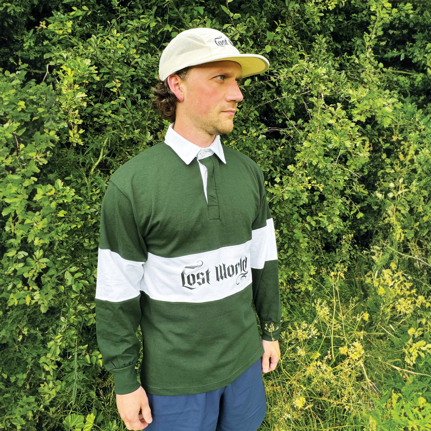 Green Panelled Rugby Shirt