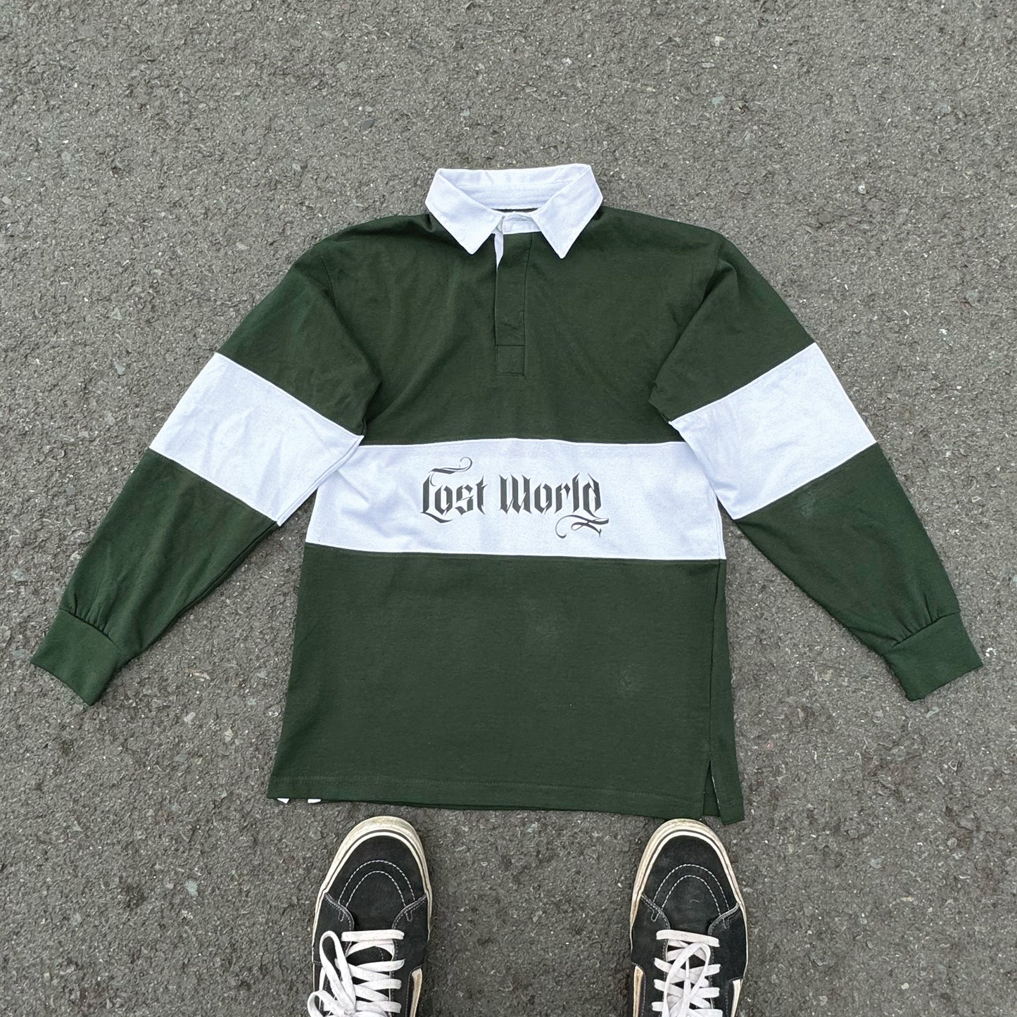 Green Panelled Rugby Shirt