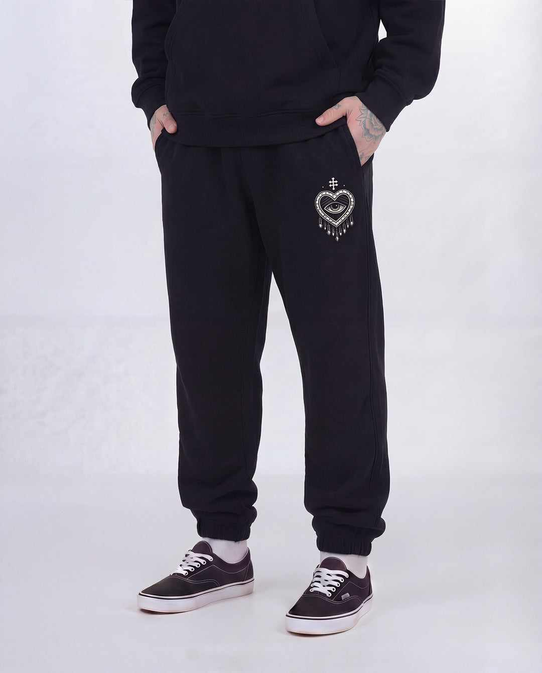 Bleeding Heart Black Joggers