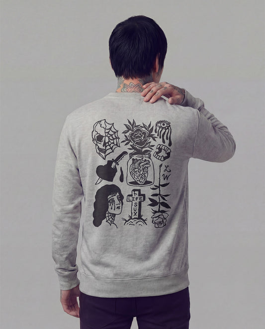 Crew gris Life Sux