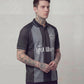 LW Grey Striped Football Top