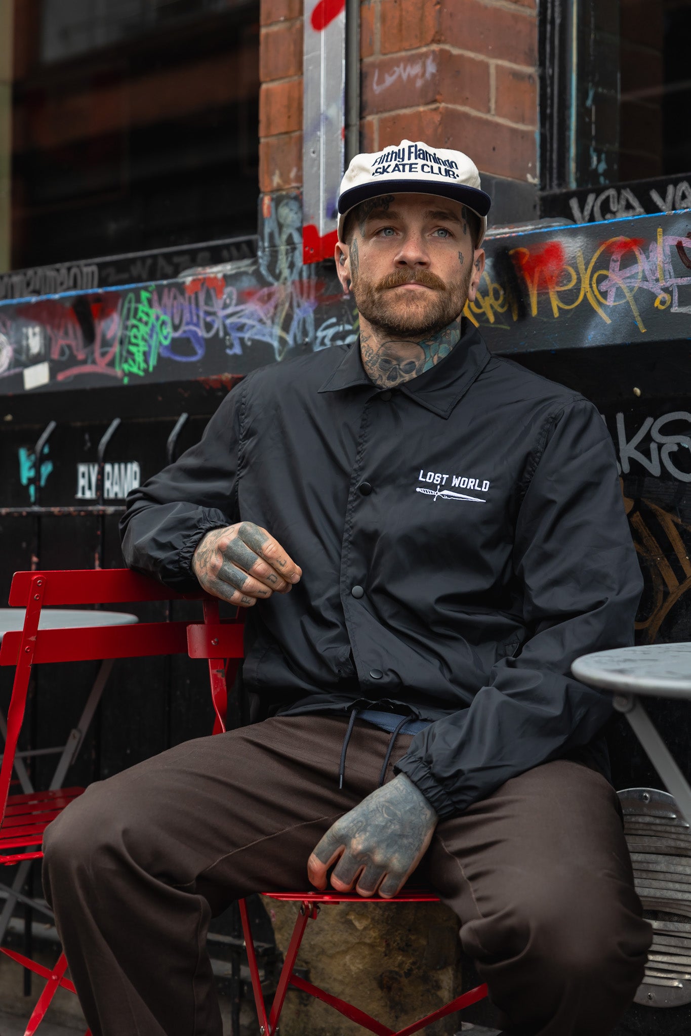 LW Dagger Embroidered Black Coach Jacket