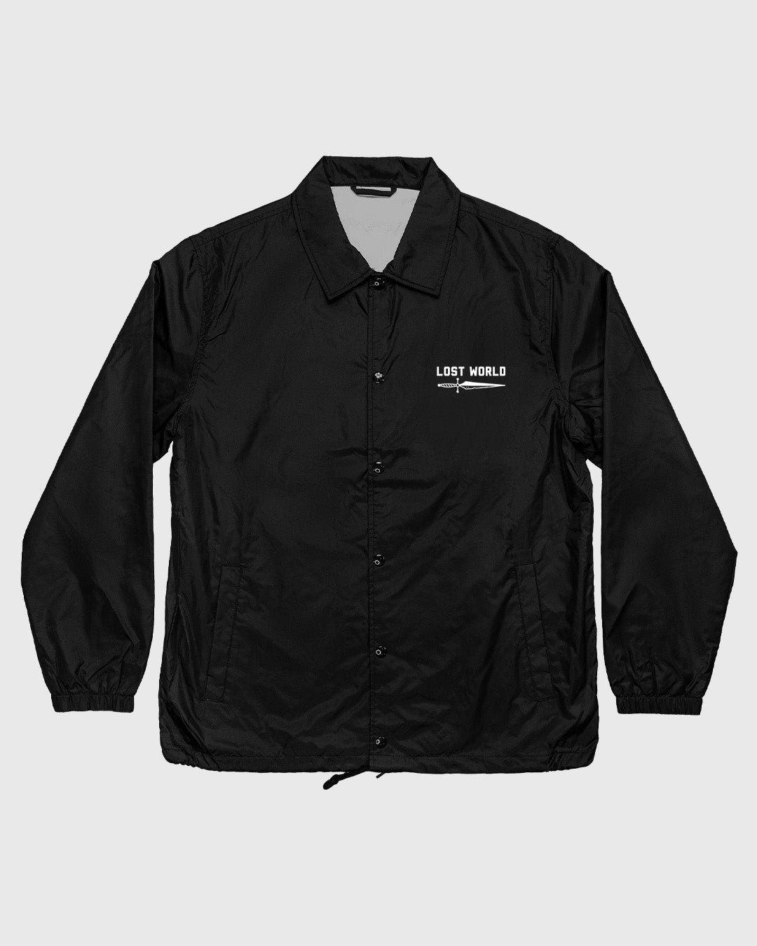 LW Dagger Embroidered Black Coach Jacket