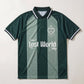 LW Green Striped Football Top