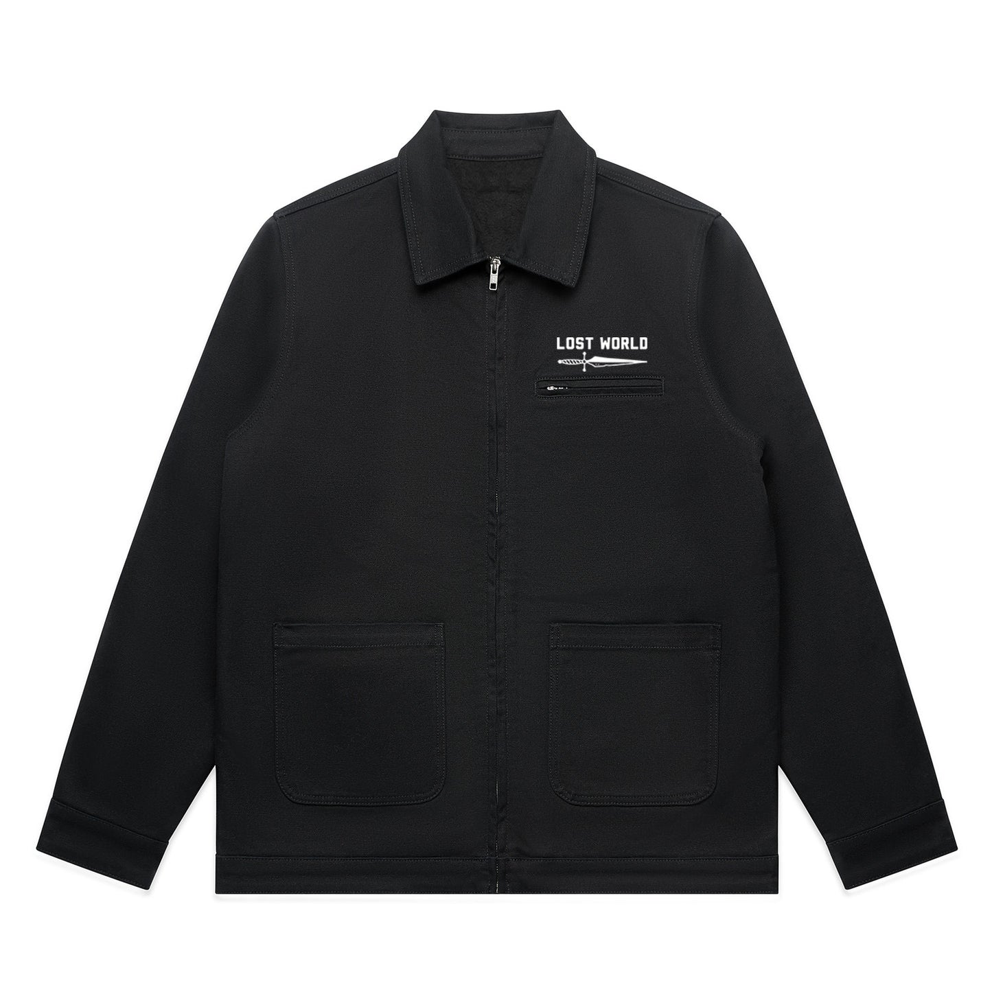 LW Dagger Embroidered Canvas Jacket Black