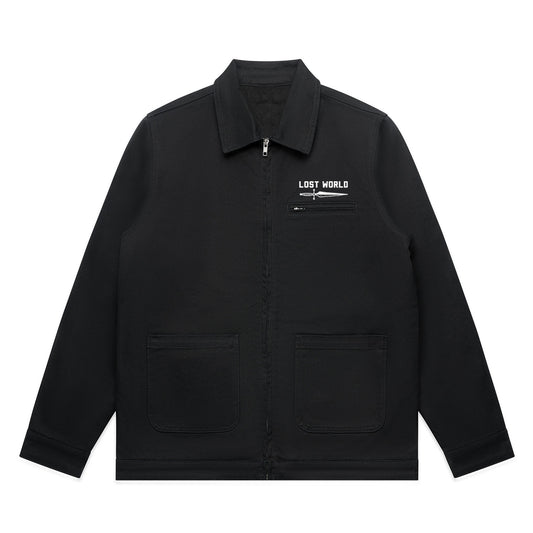 LW Dagger Embroidered Canvas Jacket Black