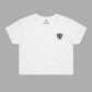 Ouija White Crop Top