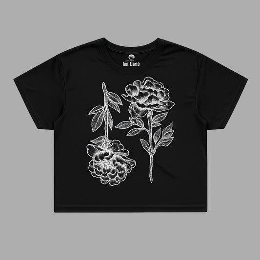 Peonie Black Crop Top