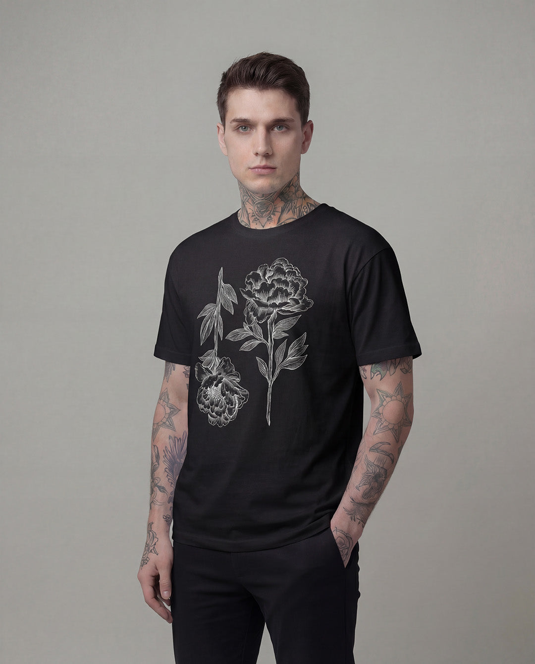 Pfingstrosen (Schwarz)