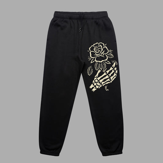 Roses For The Dead Black Joggers