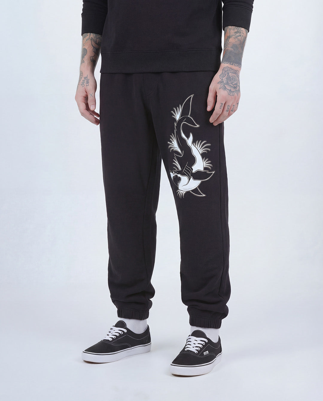 Shark Black Joggers