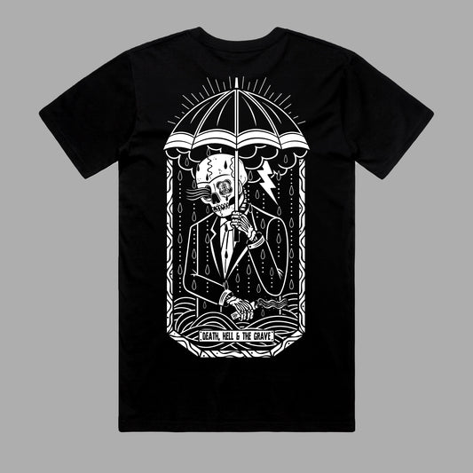 When It Rains Black T-Shirt