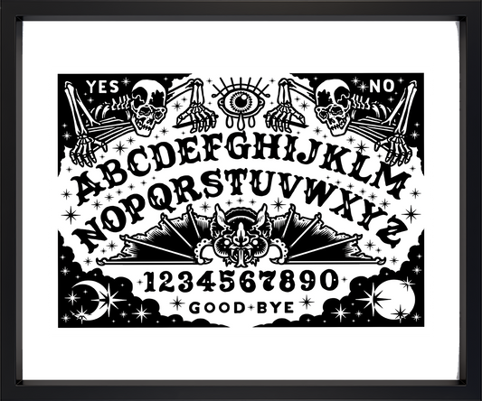 Ouija Board A4 Kunstdruck