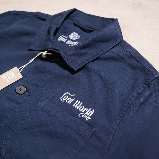 LW Navy Embroidered Worker Jacket